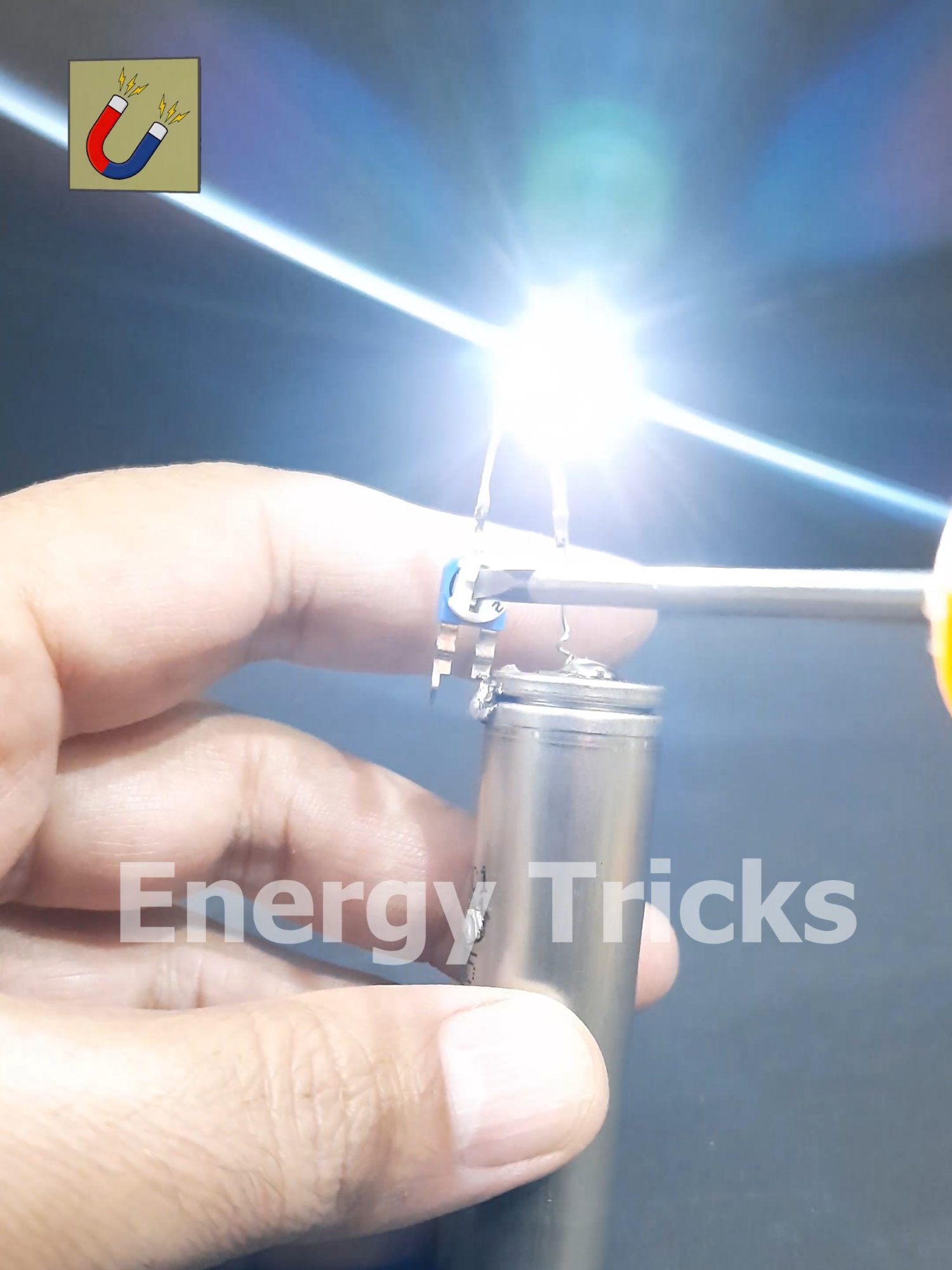 DIY LED Dimmer – Adjust Brightness Using a Potentiometer!#energytricks #foryoupage #foru #foryou #science #scienceexperiments #electronics