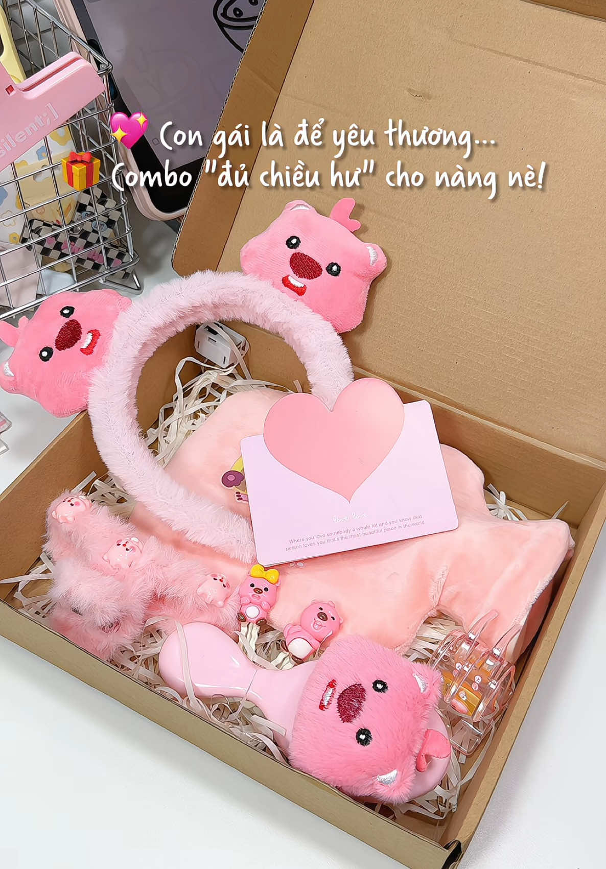 💖 Con gái là để yêu thương, ngày “khó ở” cũng phải được cưng chiều! 🎁 Set quà nhỏ xinh nhưng đủ làm tim nàng tan chảy! #unboxwithvie #xuhuong #xuhuongtiktok #viral #xh #unbox #talabongbenh #setquavalentine #quatangnguoiyeu #valentine #quavalentine #qua8thang3 #muataitiktok 