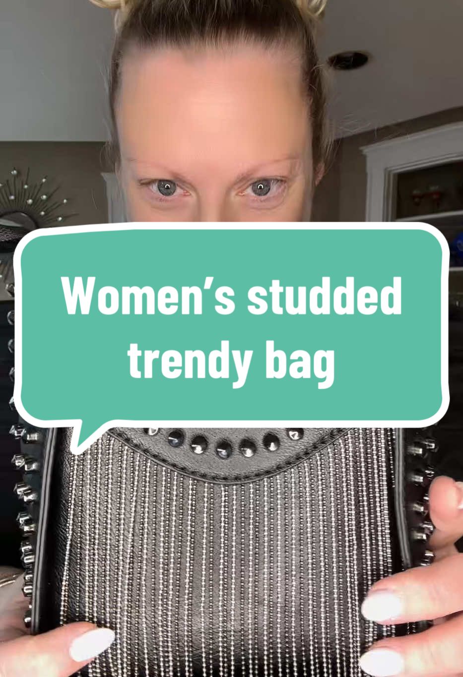 Women’s studded trendy bag. #tiktokshop #bag #purse #fyp 