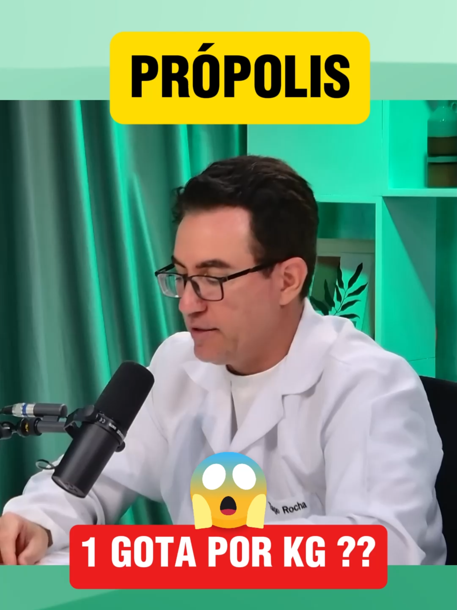 Dr. Tiago Rocha falando da dosagem ideal de Própolis para tratar doenças e prevenir problemas de saúde. #propolis #saude #imunidade 