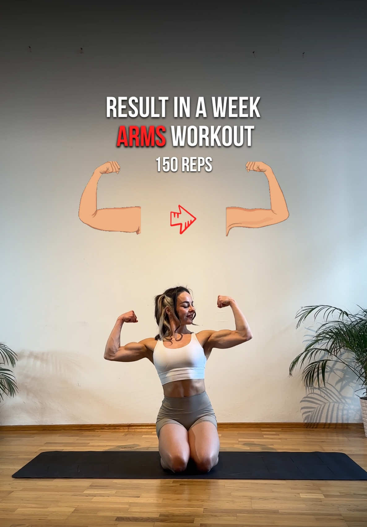 🚀 Sculpt your arms in 7 days! This quick & effective routine will give you results FAST! Save this & try it for a week! 💪✨ #armworkout#upperbody#fitnesschallenge#homefitness#tonedarms#workoutathome