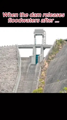 When the dam releases floodwaters after ... #viral #fyp #fypシ゚viral #foryou #moment #arrived #usa #dam #open #releases #flood #flash 