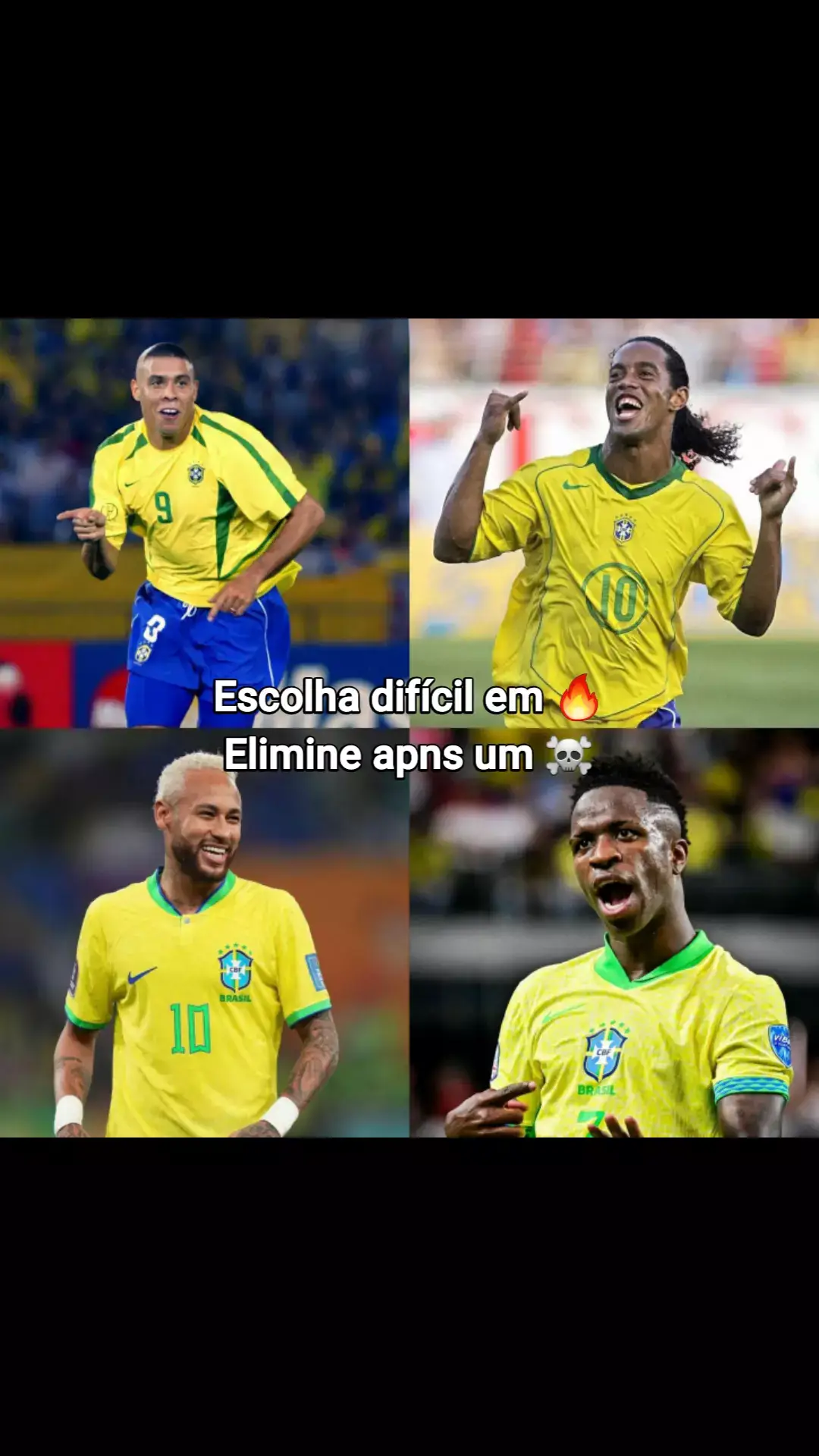 #ronaldofenomeno #Ronaldinho #Neymar #vinijr #seleçãobrasileira #elimineum 