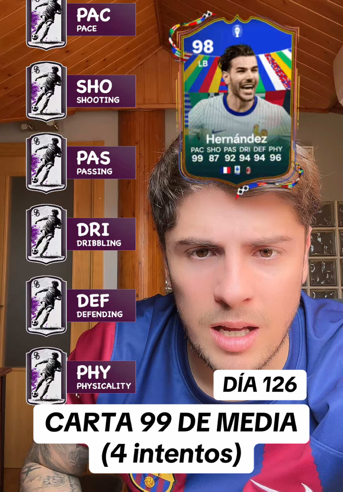 CARTA 99 DE MEDIA‼️‼️ #reto #filtro #99 #cards #fifa 