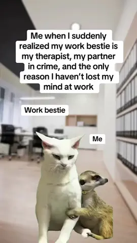 Is it really work if you don't have a work bestie keeping you sane?😂💖 #meme #workmeme #officememe #officememes