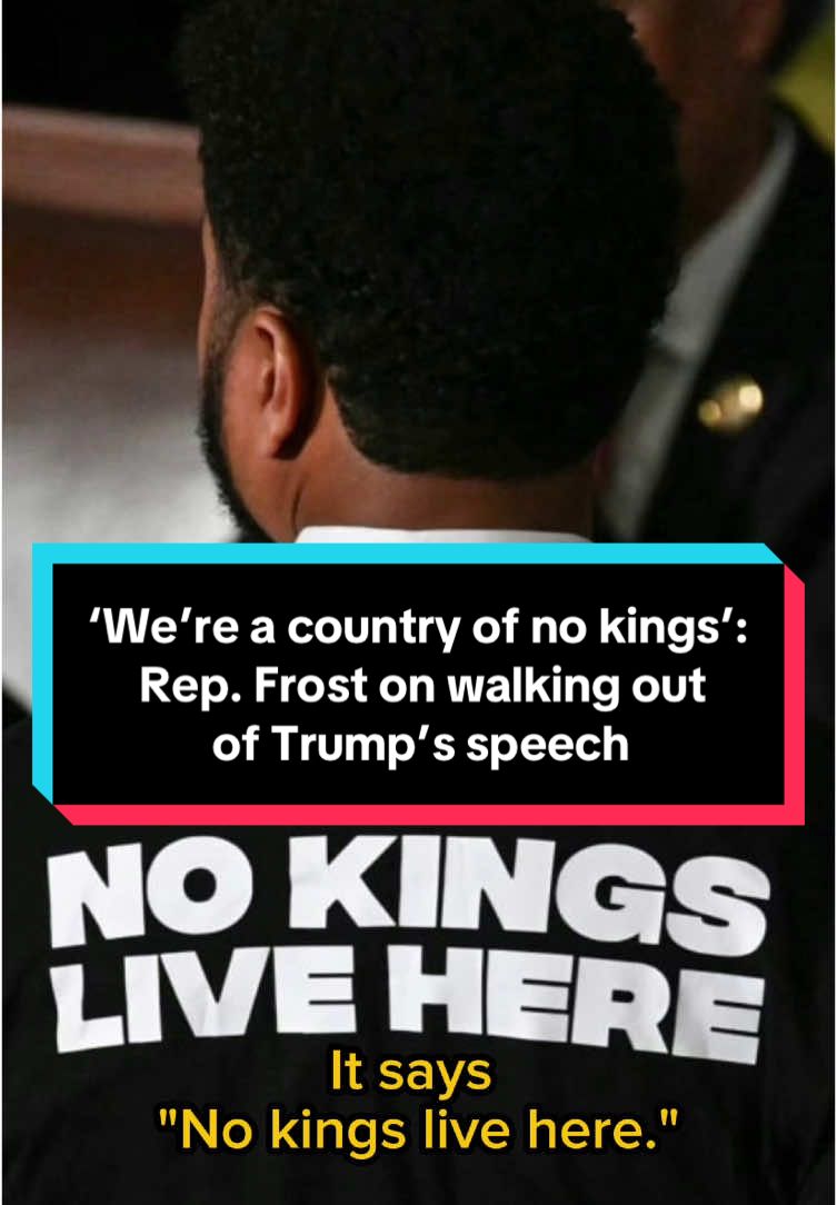 Rep. Maxwell Frost (D-FL) talks with Rachel #Maddow about his decision to #protest Donald #Trump's policies by walking out in the middle of Trump's address to a joint session of #Congress, and why he is particularly offended at Trump regarding himself as a #king. #MSNBC #news 