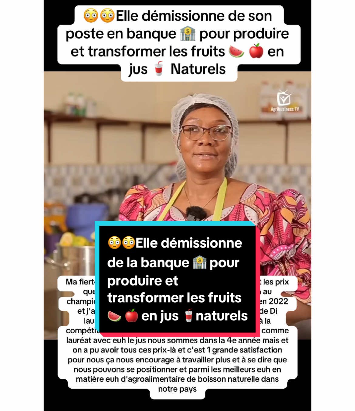 😳😳 Elle démissionne en banque 🏦 pour se lancer dans l’entrepreneuriale.  #entrepreneur #banque #vision #inspiredawesomelife #Lifestyle #fypdong #africa 