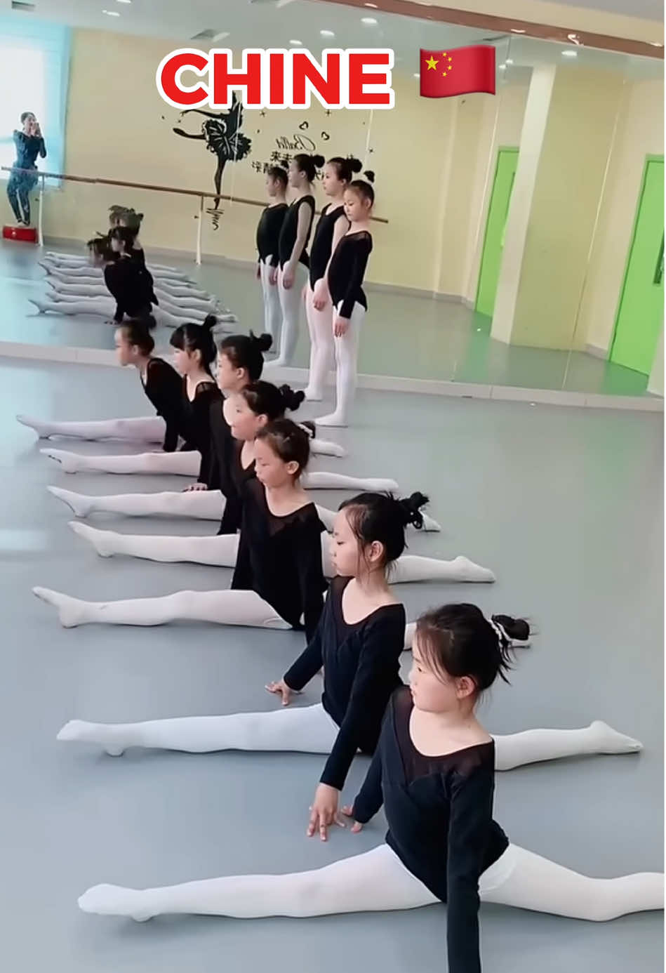 Team Chine 🇨🇳 ou Team France 🇫🇷? 😂 bientôt le grand écart ! #gym #flexibility #stretching #splits #ballet  