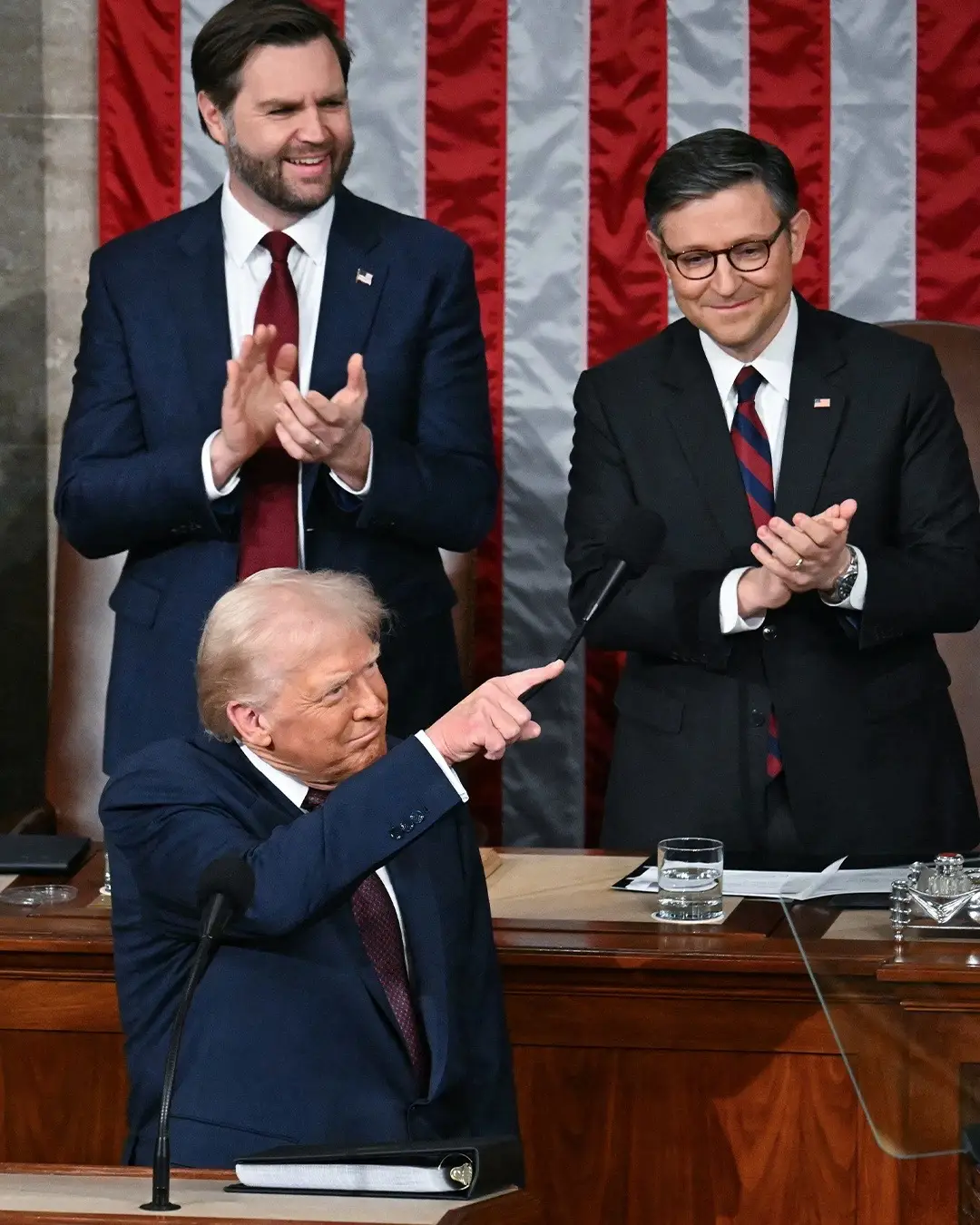 President Trump addressed a joint session of Congress for the first time since retaking office on Tuesday, telling lawmakers and the nation that 