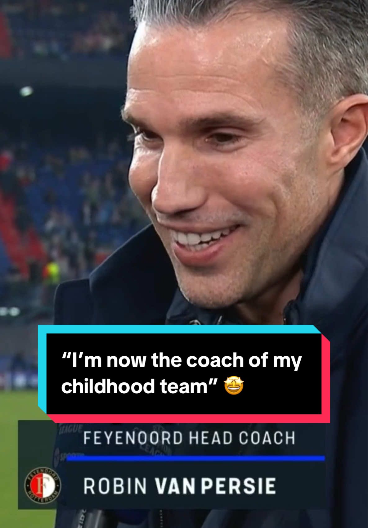 “I’m now the coach of my childhood team” 🤩 New Feyenoord boss and member of football royalty, Robin van Persie, reflects ahead of his 1st Champions League match in charge 👑