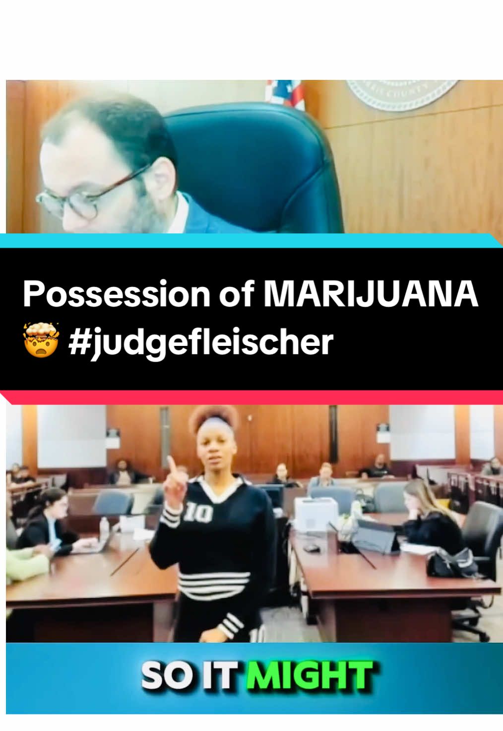 Possession of MARIJUANA🤯 #judgefleischer #law #lawyer #legal #crime #courtroom 