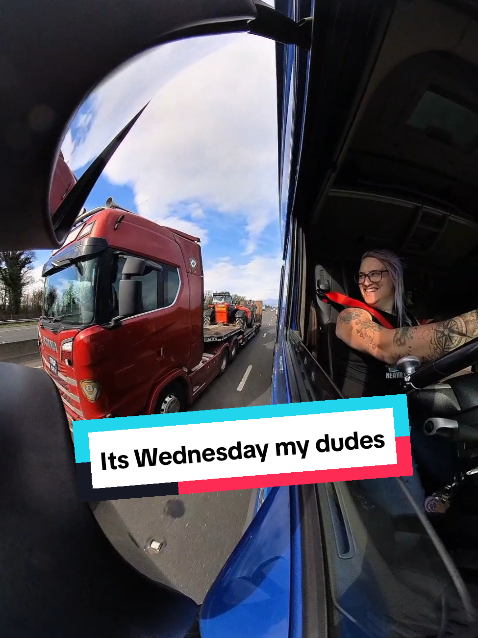 Getting a few miles in this week, keep them wheels turning! #girltruckdriver #truckinglife #lgbtqia #trucktok #truckersoftiktok #trucklife #truckerlife #44tonnearmy #transtrucker #heavyhaulage #truckergirl  #150tonnearmy #trucking #trucksoftiktok #tang #insta360 #360camera #CapCut 