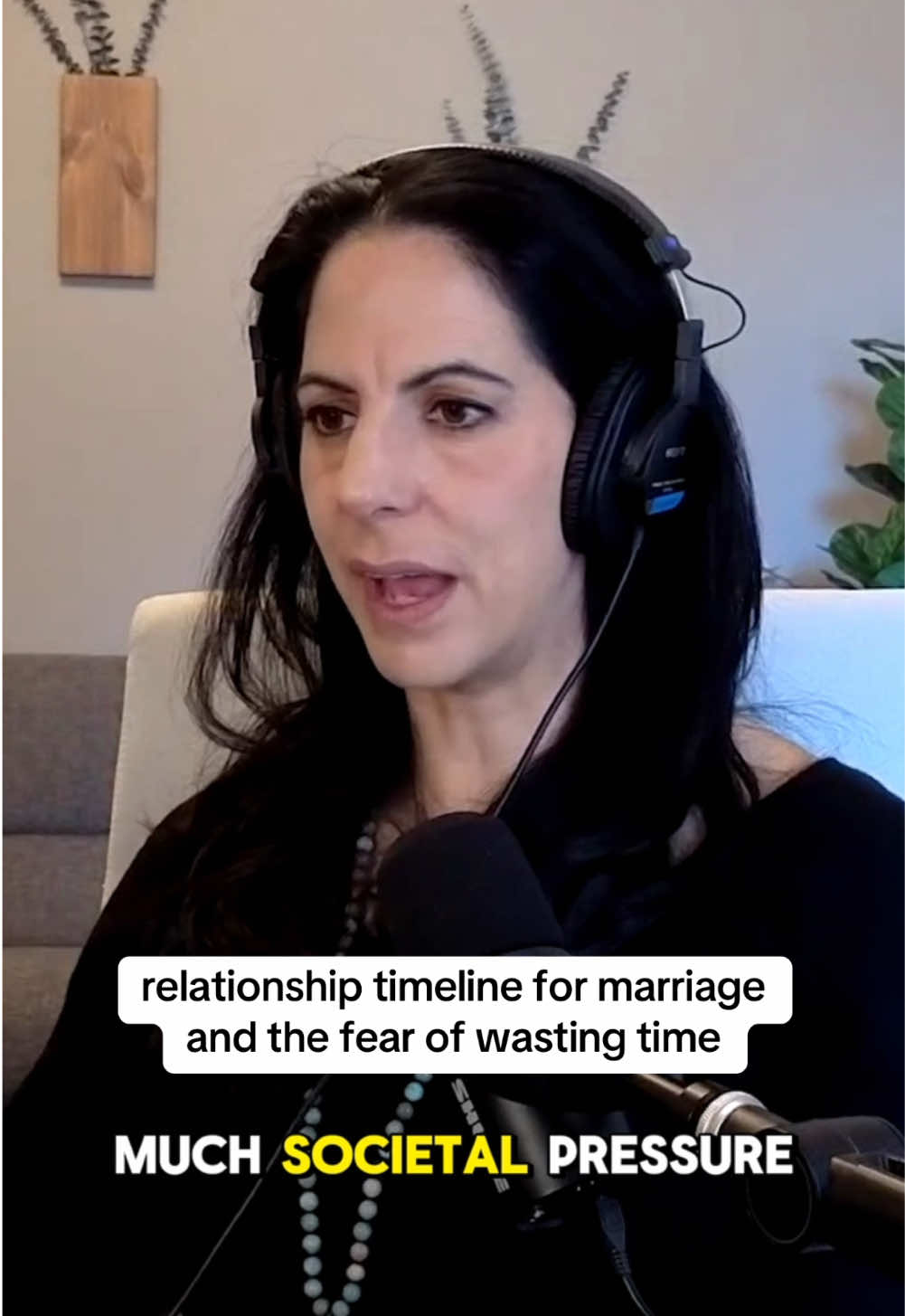 When relationship timelines are getting to you, repeat after Dr. Naomi: “a relationship is a journey, not a destination.” // Oversharing podcast w @Jordana Abraham & Dr. Naomi Bernstein #Relationship #relationshiptips #longtermrelationship #datingadvice #societalpressure #stressed #oversharingpodcast #podcast 
