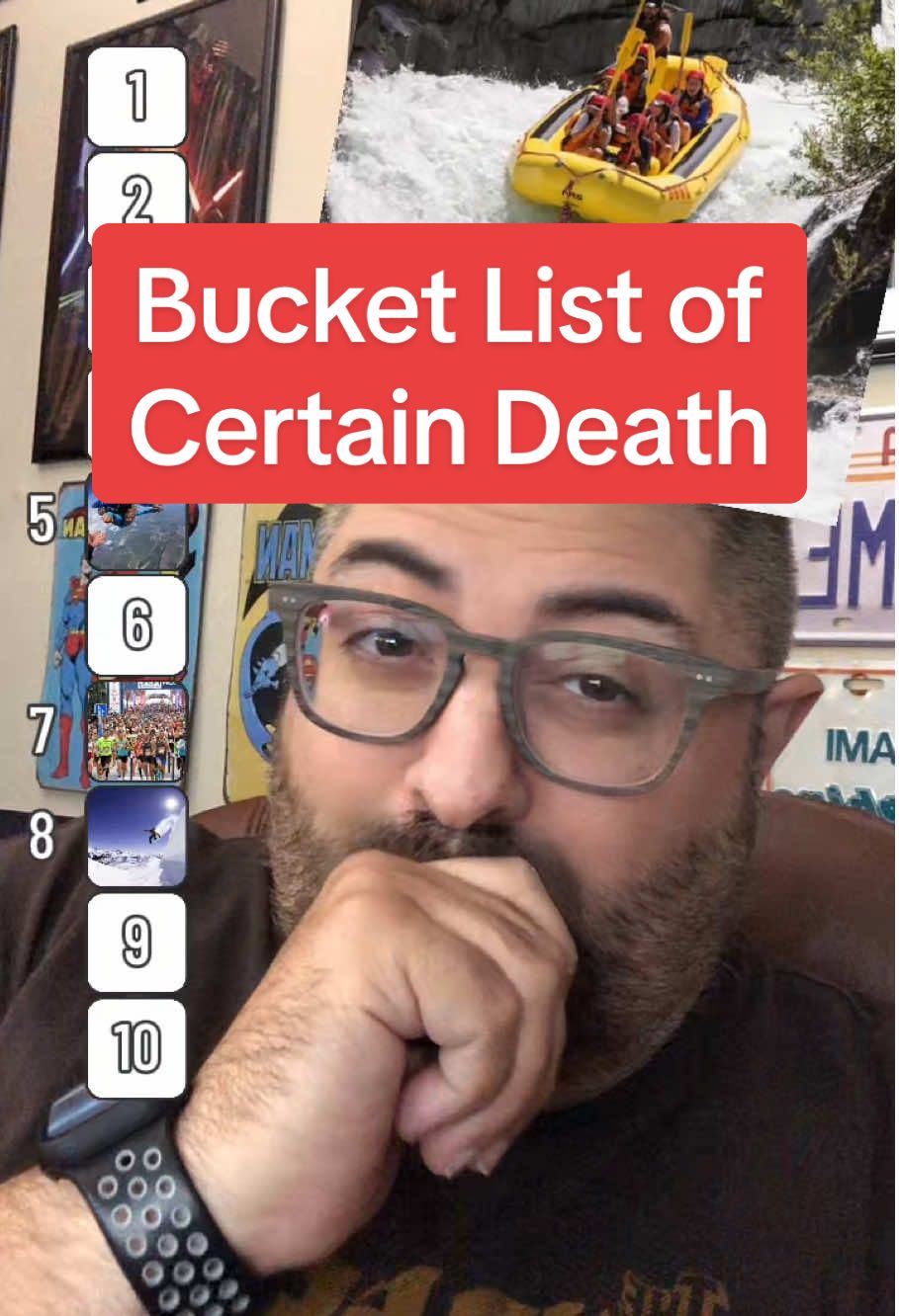 Bucket List for 2025!  I think they all would be great and yeah all would be certain death. Haha!!  #bucketlist #certaindeath #yikes #howfun #ridic #ugh #ouch #videonook 