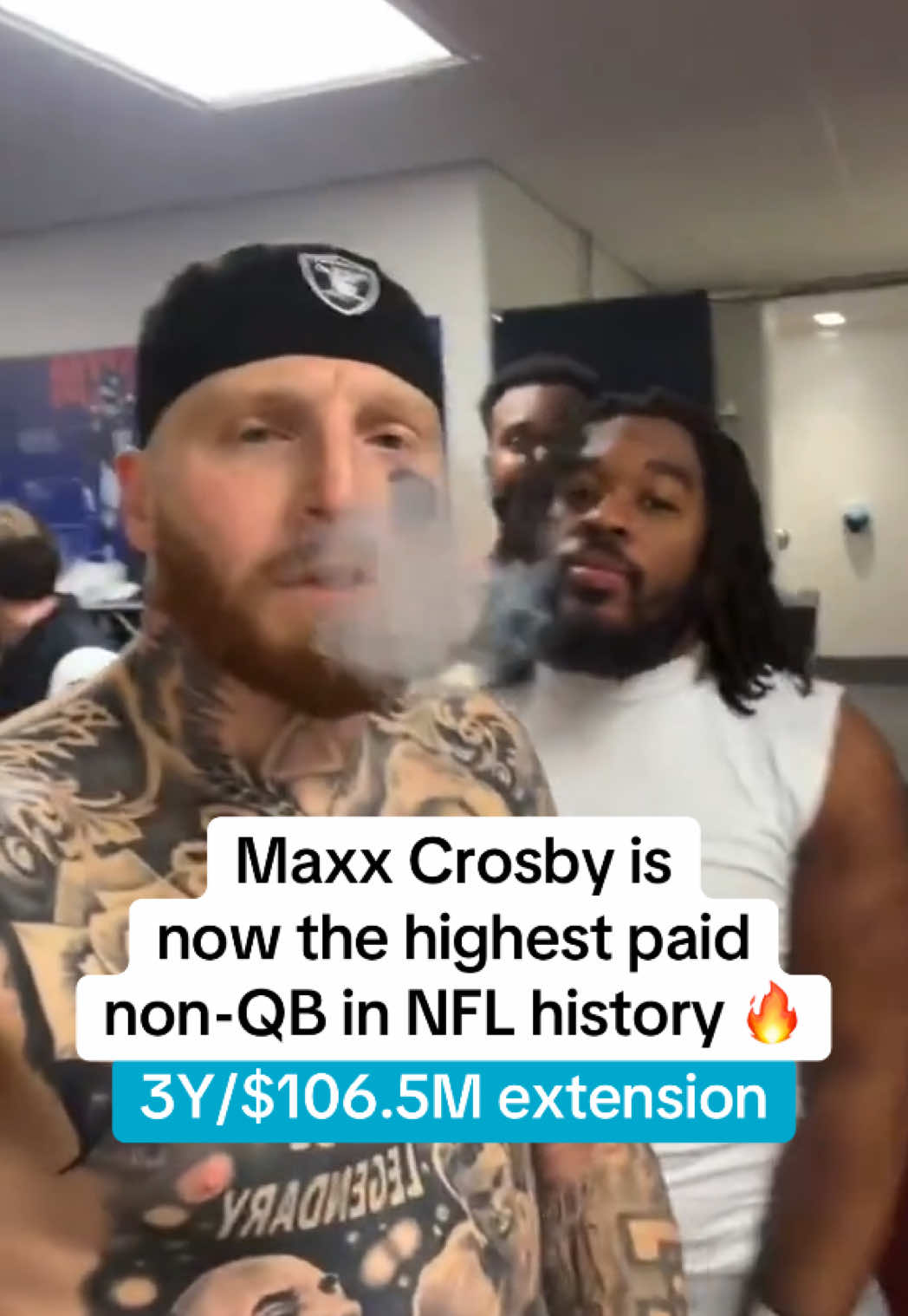 Fourth round draft pick ➡️ highest paid non-quarterback in NFL history 🔥 (via Adam Schefter) #maxxcrosby #nfl 