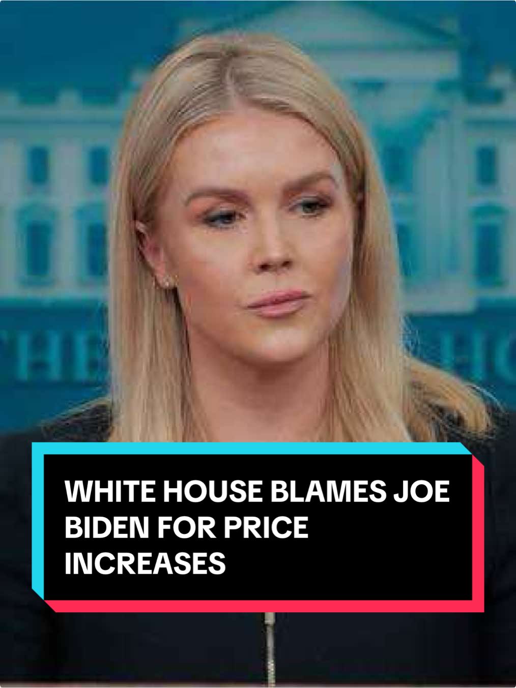 #WhiteHouse Press Secretary Karoline Leavitt blamed #JoeBiden for current economic challenges. She said Donald Trump has been left to clean up what she called Biden's 