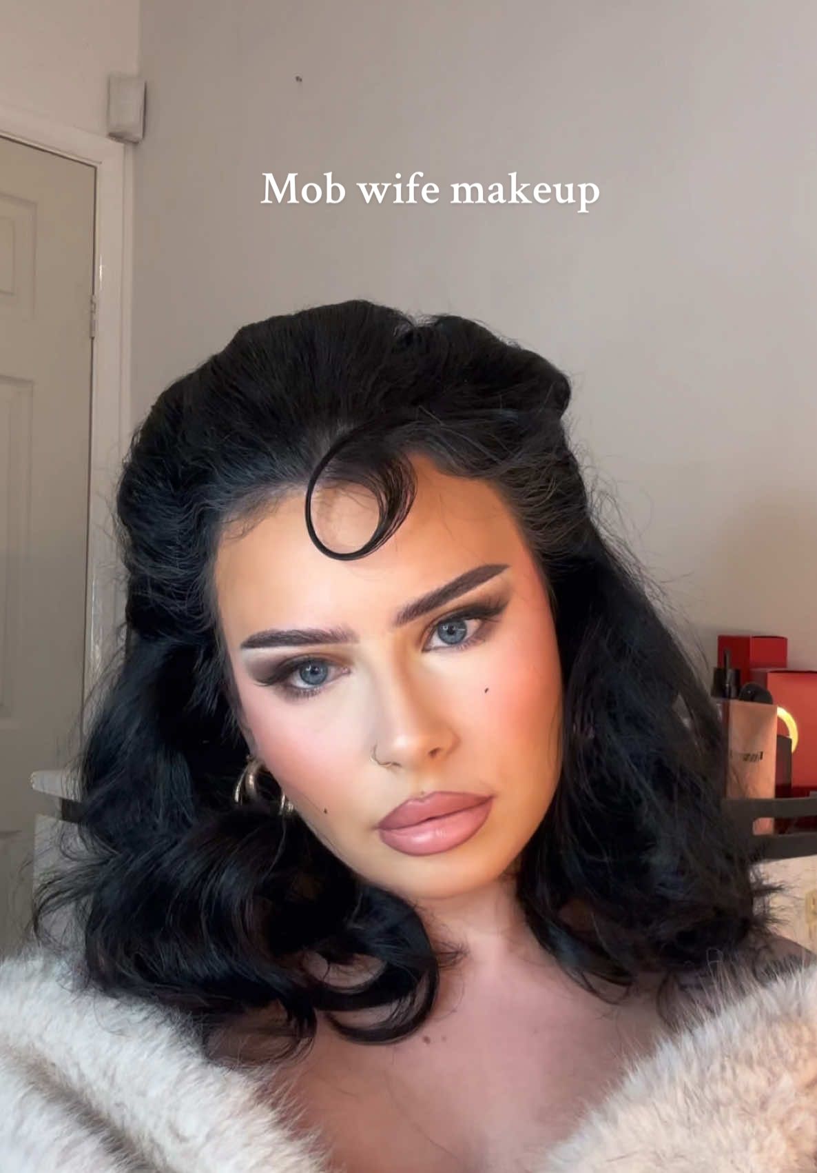 Mob wife 🐆🖤 #mobwifemakeup #mobwifeaesthetic #makeuptutorial #darkfeminine #darkfemininemakeup #makeup 