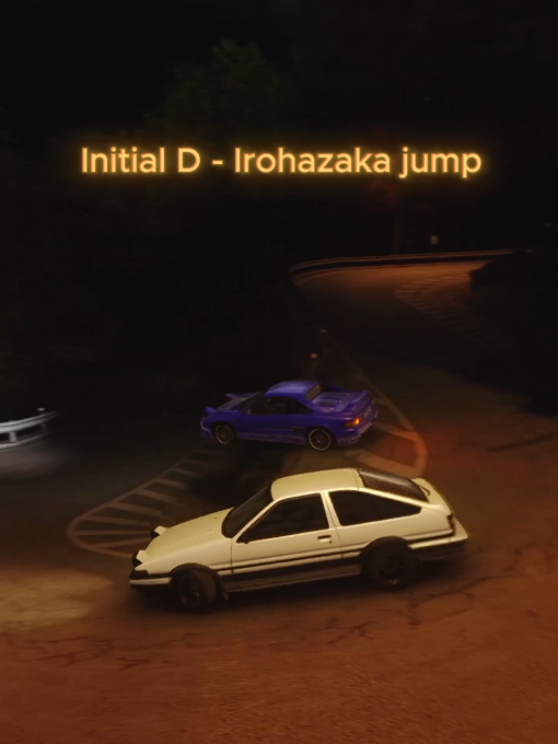 7k/10k initial d fans 👀 #assettocorsa #initialdedit #initiald #eurobeat #irohazakajump 