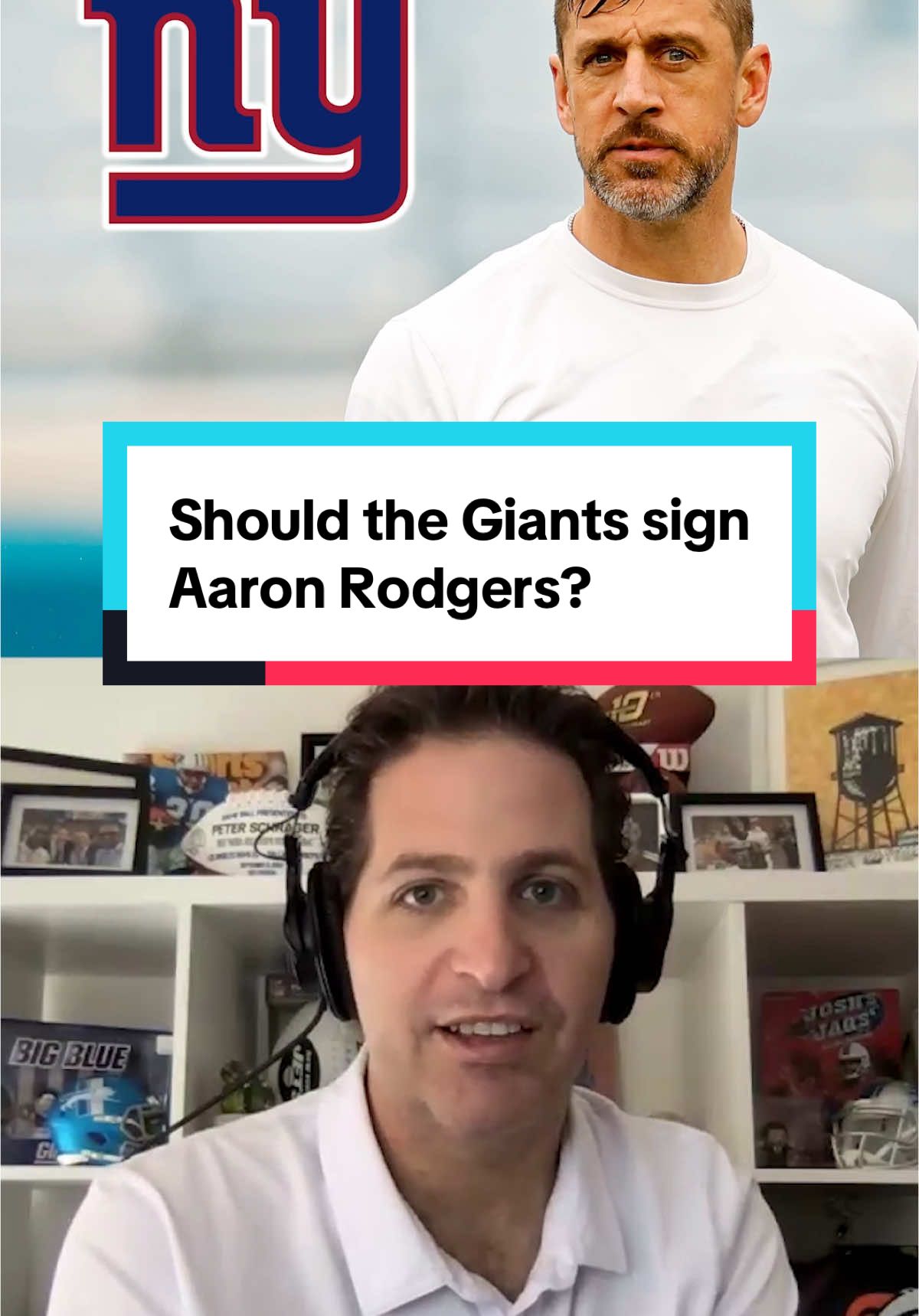 Should the Giants sign Aaron Rodgers? Peter Schrager makes the case for the move. #nfl #football #newyorkgiants #aaronrodgers #BSPodcast 