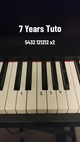 7 Years Tutorial #pianotutorial #piano #7years #fyp 