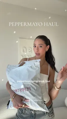 peppermayo spring break haul 🤍 all pieces on my shopmy !! #summeroutfit #vacationaccessories #springbreakoutfits #ibizaoutfits #summeroutfits #peppermayohaul 