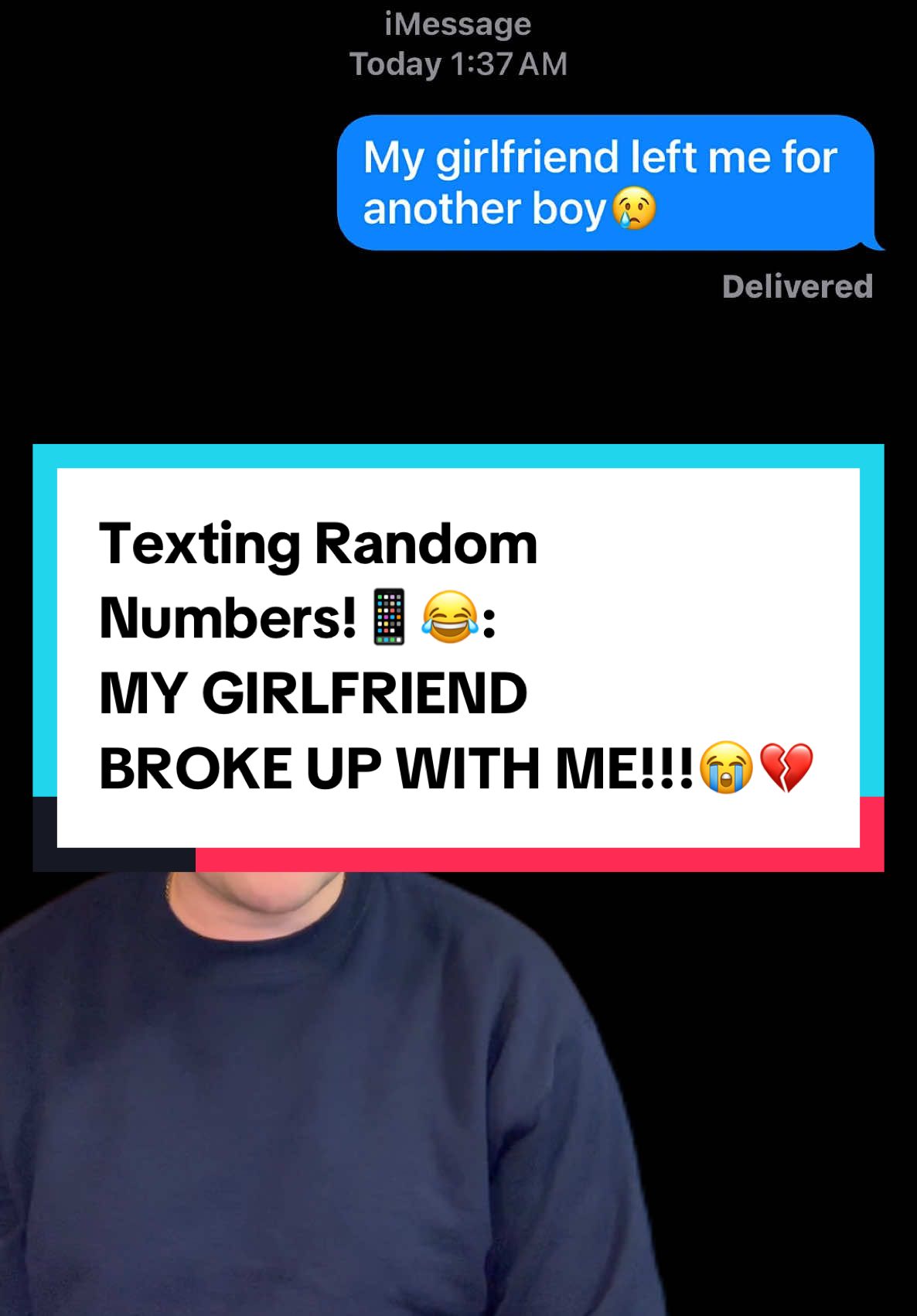 Texting Random Numbers!📱😂: MY GIRLFRIEND BROKE UP WITH ME!!!😭💔 #text #prank #ChatGPT #ai  #oreateai 