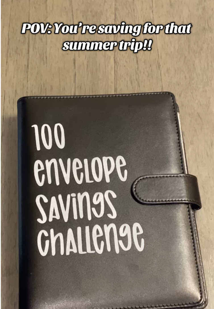 Summer adventures don’t pay for themselves so hustle now, vacation later! ☀️✈️  #cashstuffing #budgetbinder #100envelopechallenge #100envelopesavingschallenge #SaveNowTravelLater