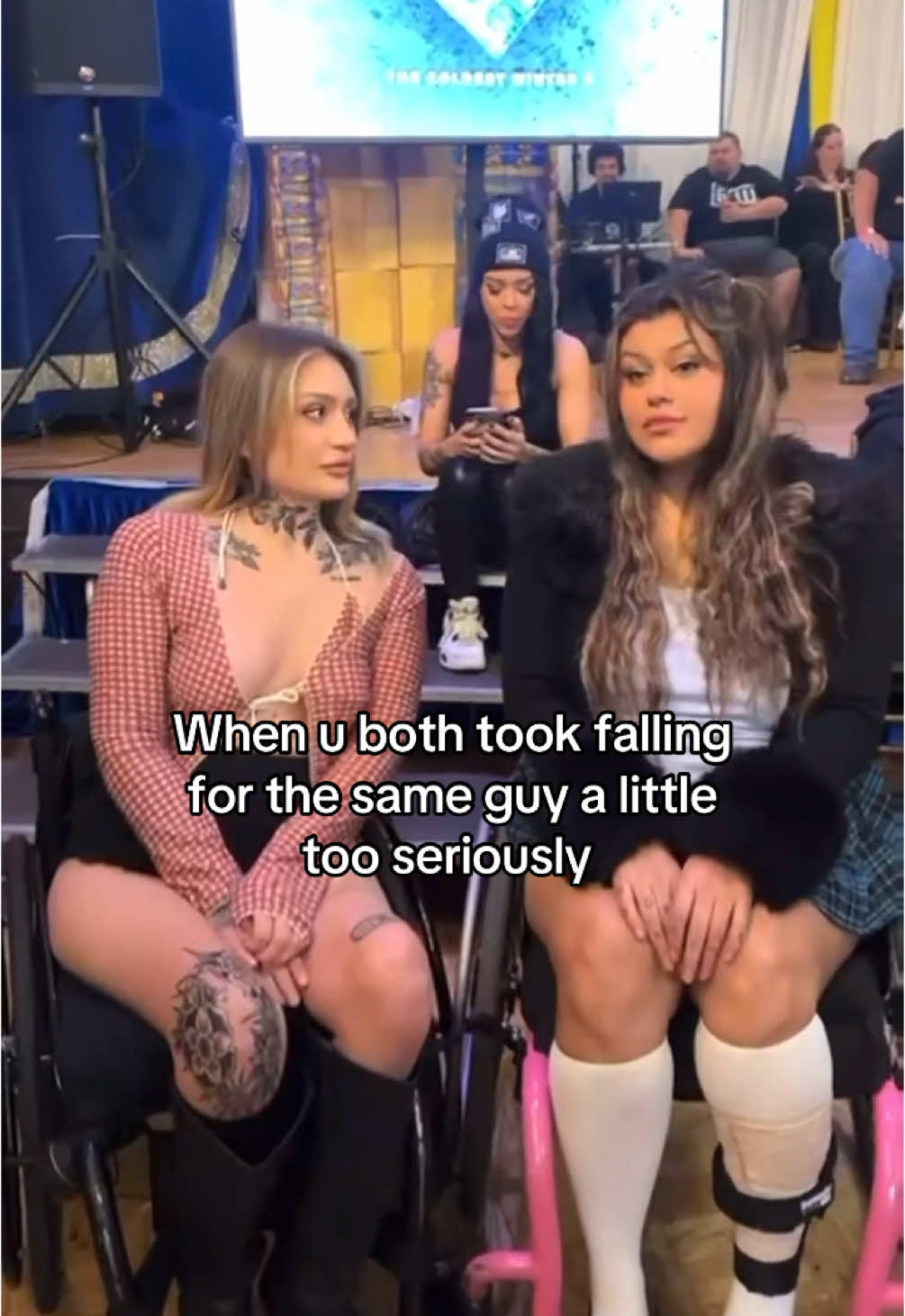 making a friend who’s also in a wheelchair is the best thing that ever happened to me. so happy I have someone to make these kinds of jokes with now lol #spinalcordinjury #paralyzed #darkhumor 