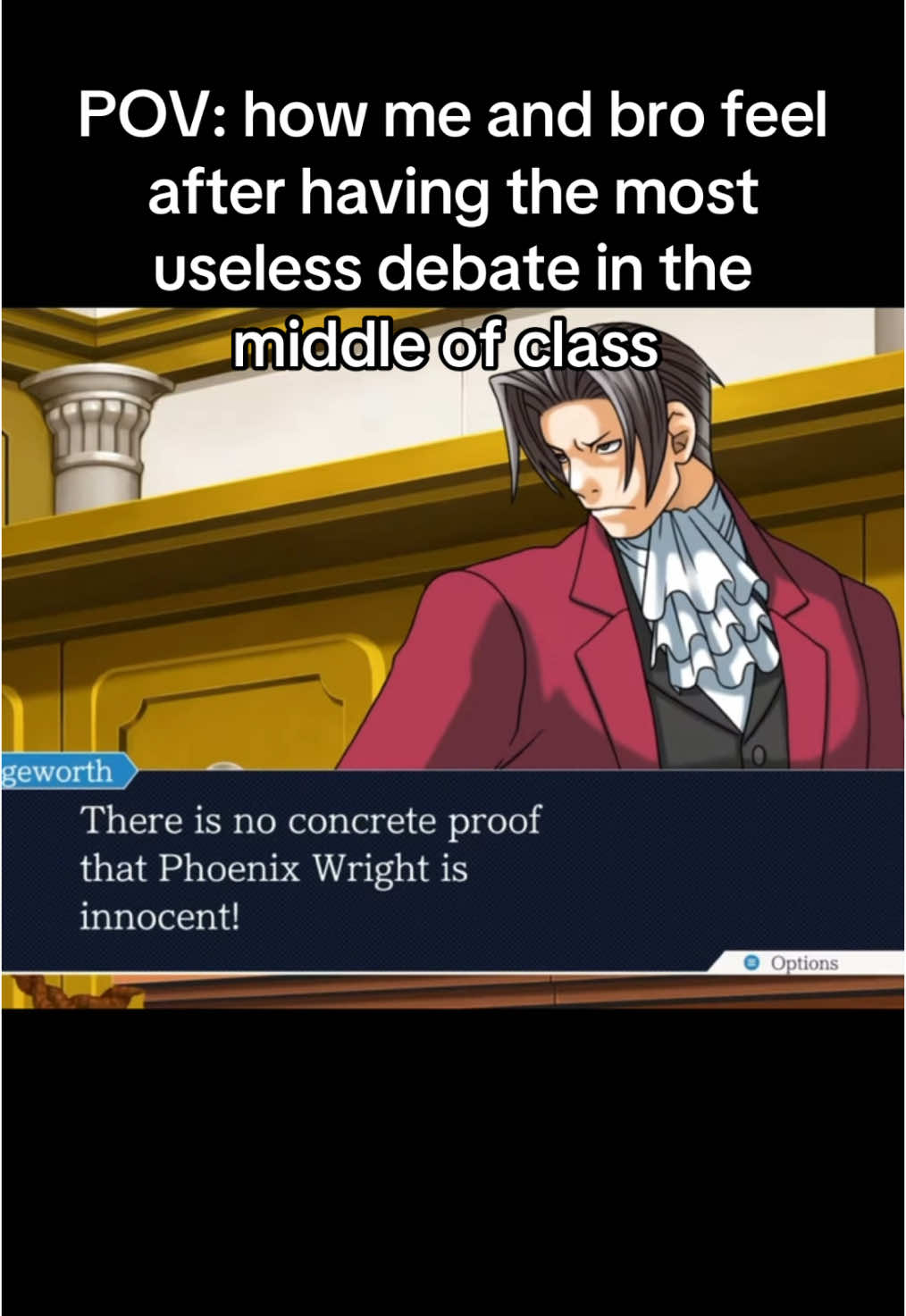 ACE ATTORNEY IS SO GOOD HOLY I NEED MOOTS #fyp #viral #meme #aceattorney #pheonixwright #milesedgeworth #aceattorneyphoenixwright #aceattorneymemes #debate #court #anime #gaming #mrsubzero 