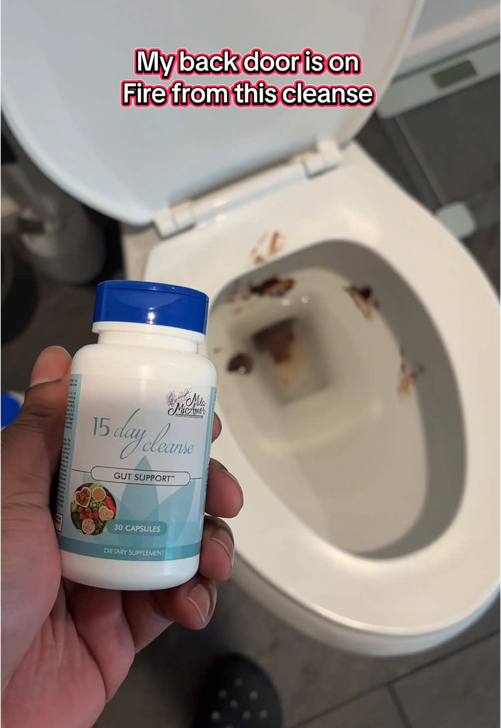 Make sure you don’t leave the house tho 😩 #milamiamor #milamiamor15daycleanse #15daygutcleanse #gutcleanse