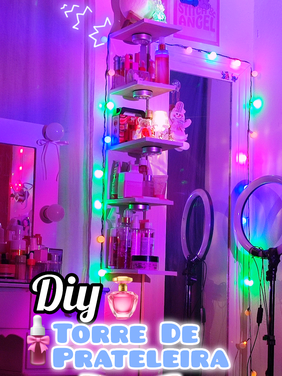 #creatorsearchinsights Oie, migas!Quer dar um up na decoração do seu quarto sem gastar muito? No vídeo de hoje, vou te mostrar como criar uma torre de prateleiras super estilosa e funcional usando materiais acessíveis! Perfeita para organizar livros, plantas, maquiagens ou o que você quiser. E o melhor? É fácil de fazer! Bora começar?  🎀🥰🌸🦄 .  .  #maquiagem #DIY #diyproject #saopaulo #egirl #greenscreen #decoration #quarto #decoracao #criatividade #fyyyy #saopaulo #autocuidado #challenge #makes 