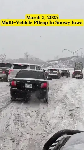 March 5, 2025 - Multi-Vehicle Pileup In Snowy Iowa #snow #snowstorm #winterstorm #winterdriving #blizzard #wind #disaster #severeweather #weather #news #multi #vehicle #pileup #snowy #Iowa #USA #foryou #viral 