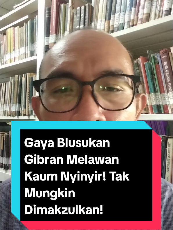 Gaya Blusukan Gibran ke korban terdampak banjir besar di Bekasi memberi pesan politik Gibran yang lembut tapi memukul telak ke lawan-lawan politiknya yang terus berupaya memakzulkan dirinya dari jabatan sebagai Wapres. Teruskan Mas Wapres dengan kerja-kerja cedas untuk Indonesia yang terang benderang. Rakyat ada di belakangmu!