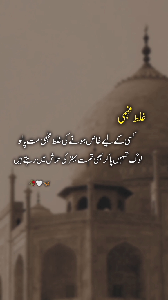 غلط فہمی  #viral_video #fyp #asthetic  #foryoupageofficial #urdushayari #poetry #tiktok