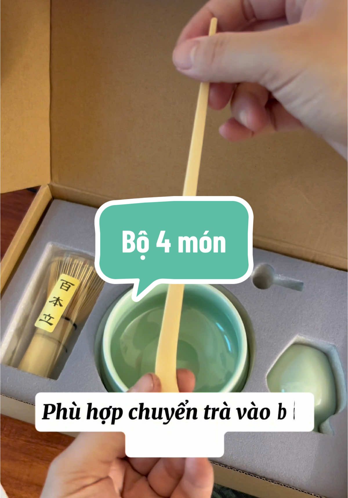 “Trọn vẹn hương vị, tinh tế từng chi tiết – bộ dụng cụ pha trà 4 món, nâng tầm trải nghiệm thưởng trà!”#xuhuong #xuhuongtiktok #trending #viral #review #titiroom #choichasen #choidanhmatcha #matcha #matchalover #bo4mon #bo4mondangmatcha 