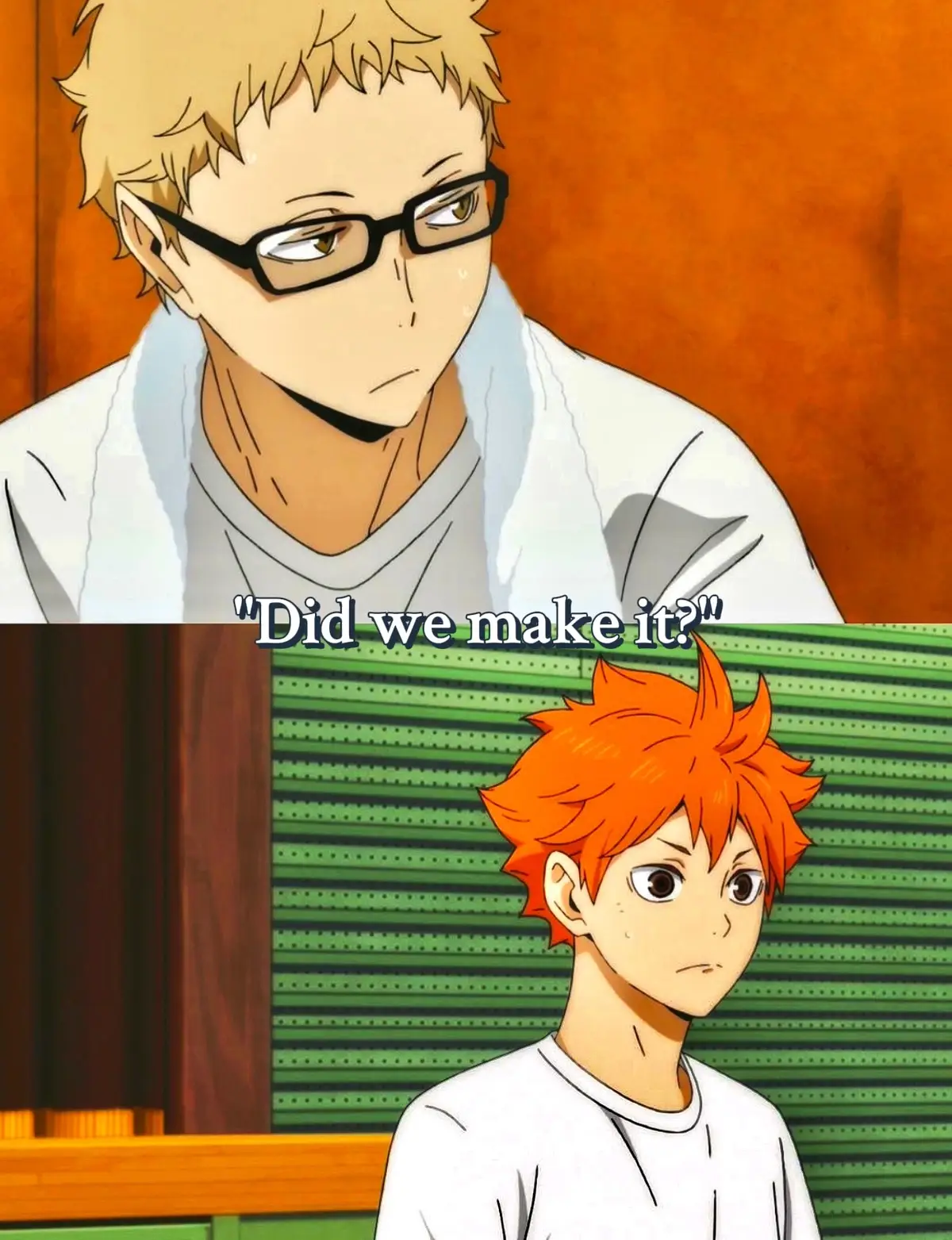 #haikyuu #hinatashoyo #tsukishima 