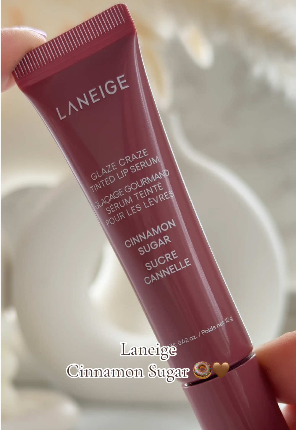 Ohh @laneige_us cinnamon sugar is my absolute favorite 🤎 #glazecraze #laneigeus #laneigecinnamonsugar #tiktokshopbeauty #tiktokshopspringglowup 