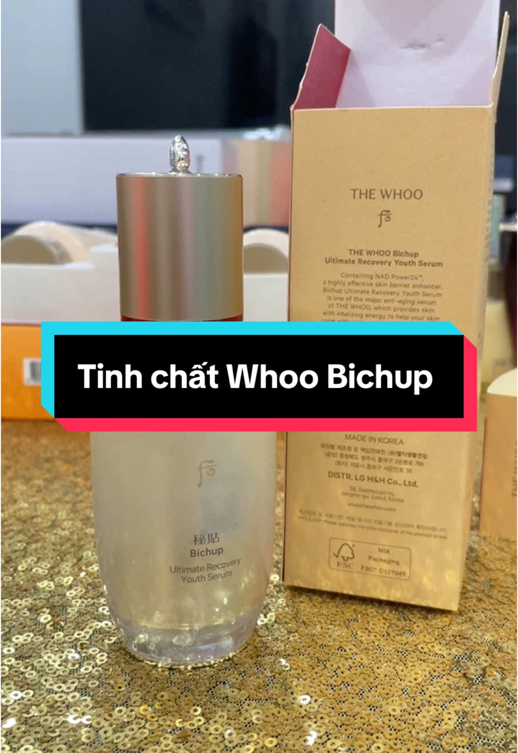 Tinh chất tự sinh phục hồi chống lão hóa #thewhoo #bichup thế hệ 4. #lgvinacosmetics #nhậpkhẩuchínhngạch #mỹphẩmchínhhãng #ngaohuishopp 