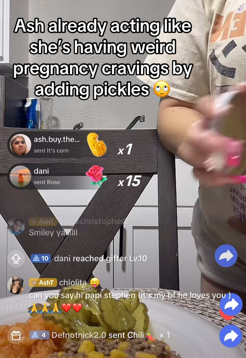 Ash acting likes she’s #pregnant #ash #fyp #fyy #ashtrevino #texas #inmatehopper #pickles #pregnancy #xyzbca 