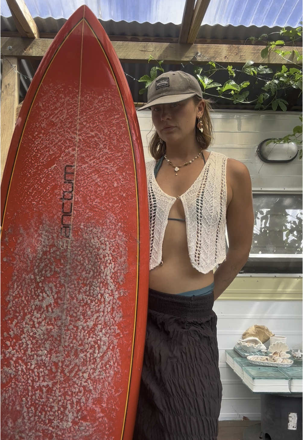 Obessed with this board that Jeremy let me take a peak of #australia #travel #surf #OOTD 