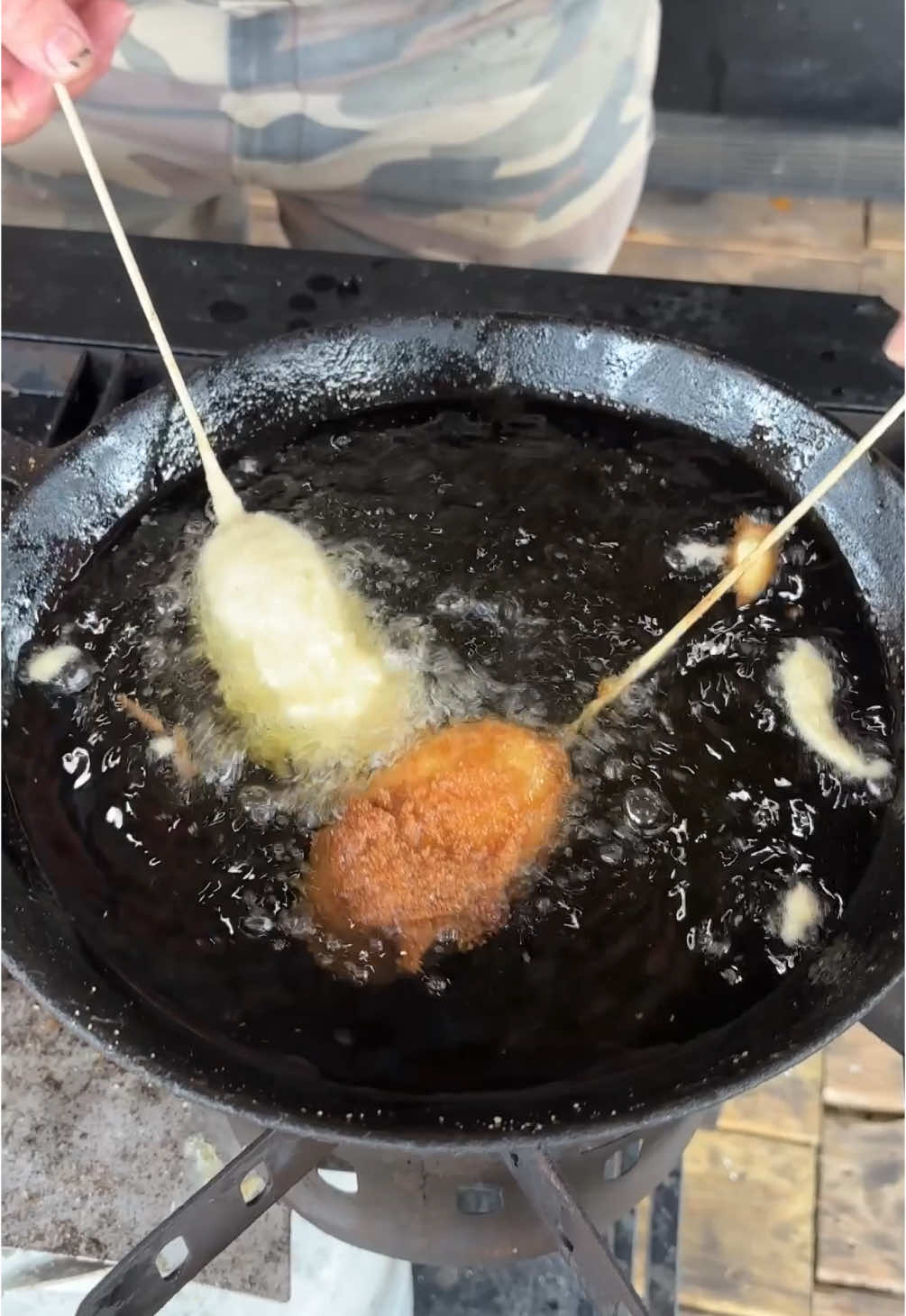 More boudin corn dogs! These are yummy! #boudin #corndog #Foodie #foodtiktok #cajun #louisiana #swamppeople 