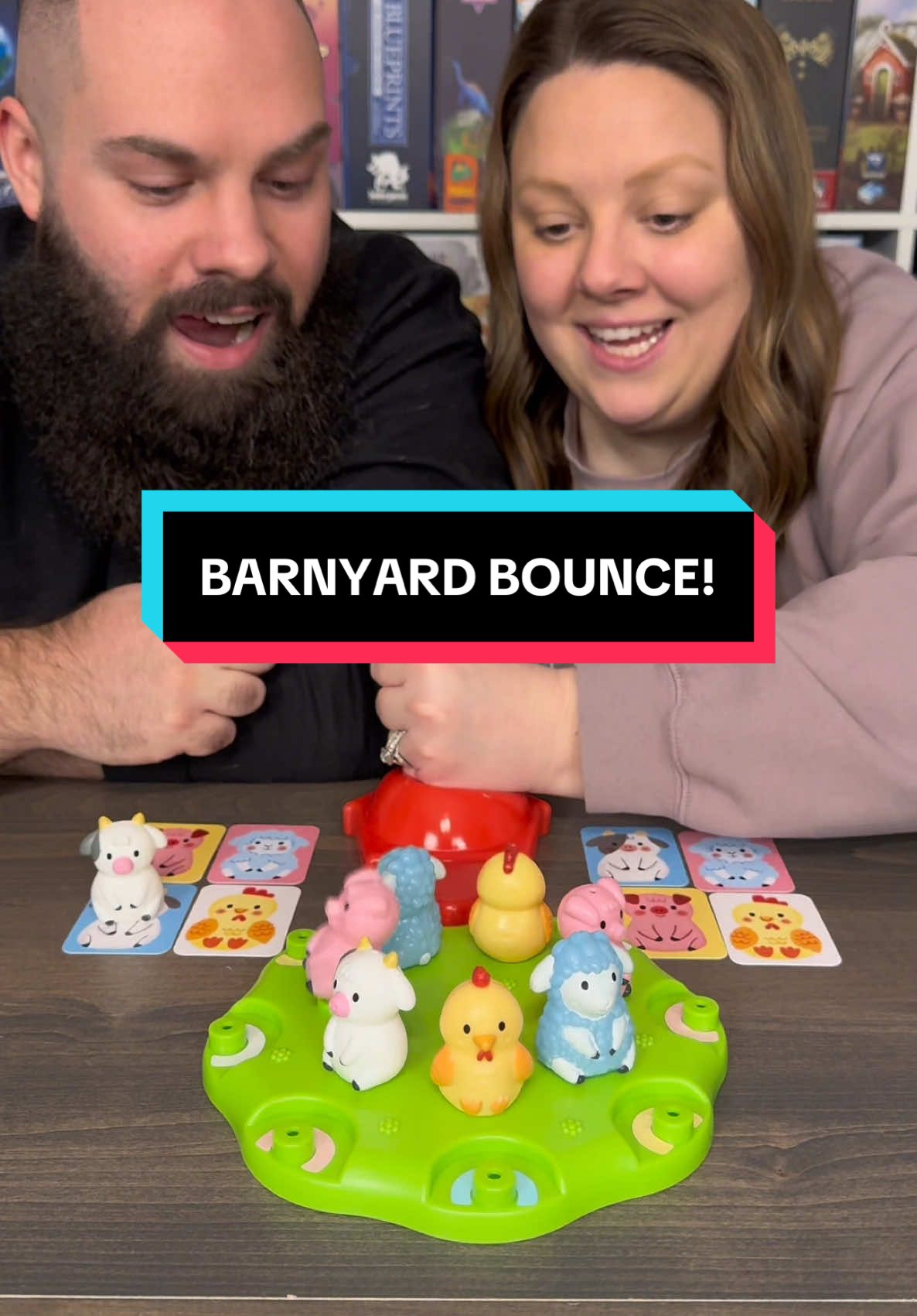 Come Play Barnyard Bounce With Us! #boardgames #GameNight #couple #fun 