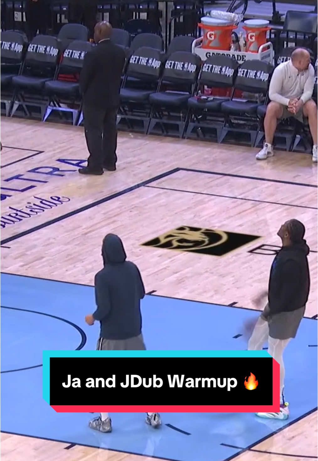 Ja and JDub getting ready to face off 💪 @BetMGM #NBA #Basketball #JaMorant #JDub 