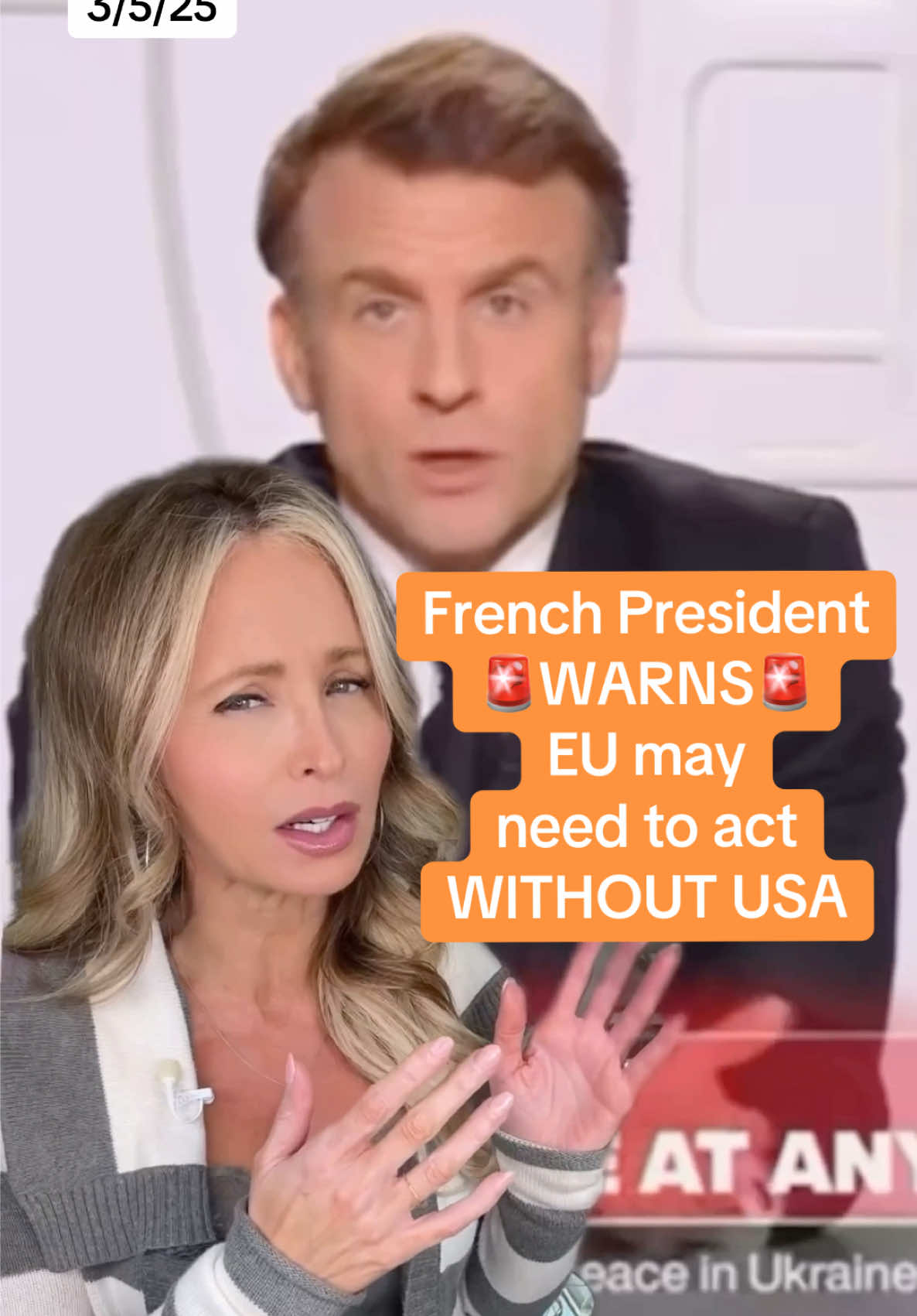#nato #emmanuelmacron #presidenttrump French President Macron delivers prime time addresss warning his people about threats to their national security not only from Russia but also economic threats from the United States