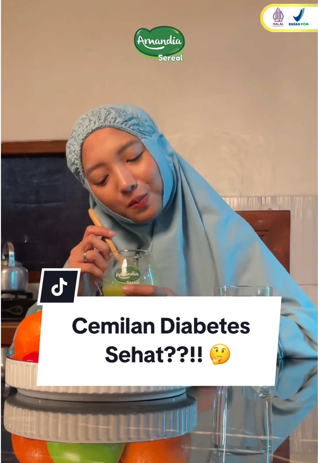 Nyesel banget baru tau ada cemilan yang aman untuk gula tinggi! #amandia #amandiasereal #serealdiabet #snacksehat #cemilanbebasgula #probetes #fyp #makananrendahgula #ramadanekstraseru 