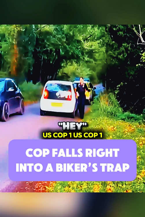Cop Falls Right Into a Biker’s Trap #cops #copsoftiktok #copsontiktok #copstiktok #foryou #fyp