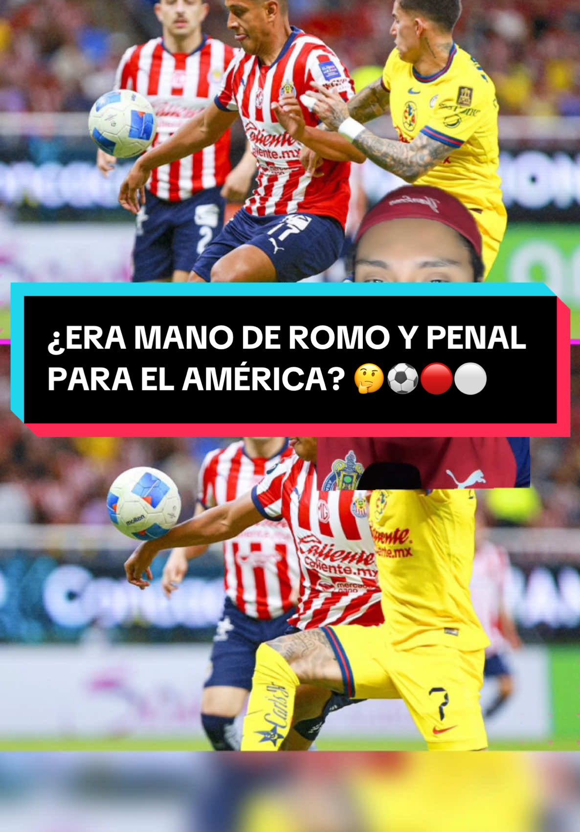 ¿ERA MANO DE ROMO Y PENAL PARA EL AMÉRICA? 🤔⚽️🔴⚪️ #chivas #ligamx #concacaf #clubamerica 