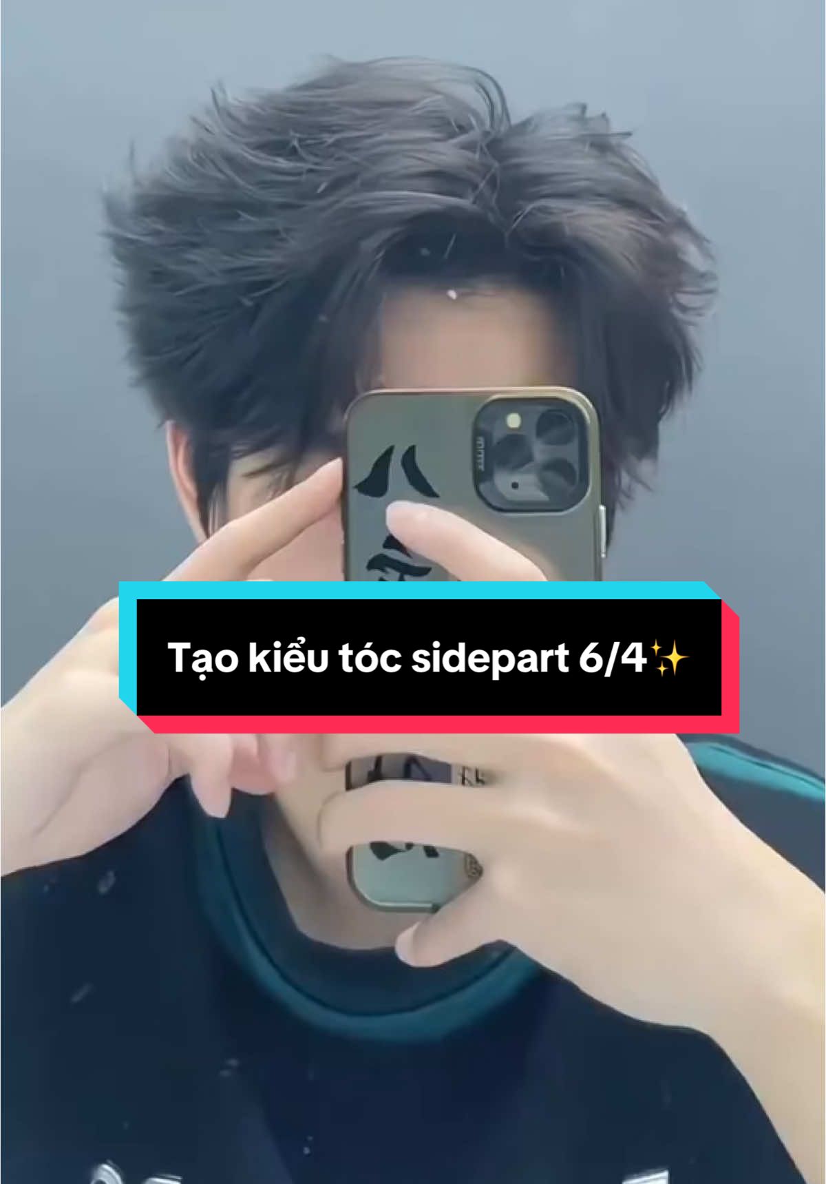 Tự sấy tạo kiểu side part 6/4 không cần người hỗ trợ 🔥 #fyp #sidepart #taokieutoc #tocnamdep 
