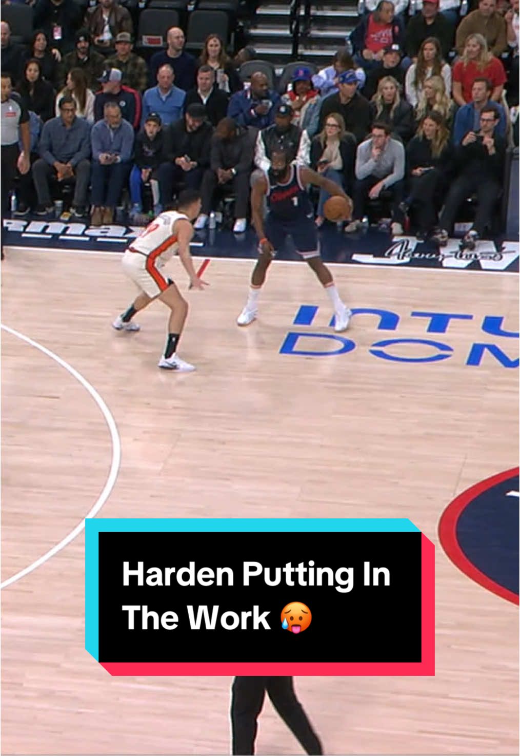 Harden is putting in the WORK in the opening quarter 🎯 #NBA #Basketball #JamesHarden #Clippers #laclippers 