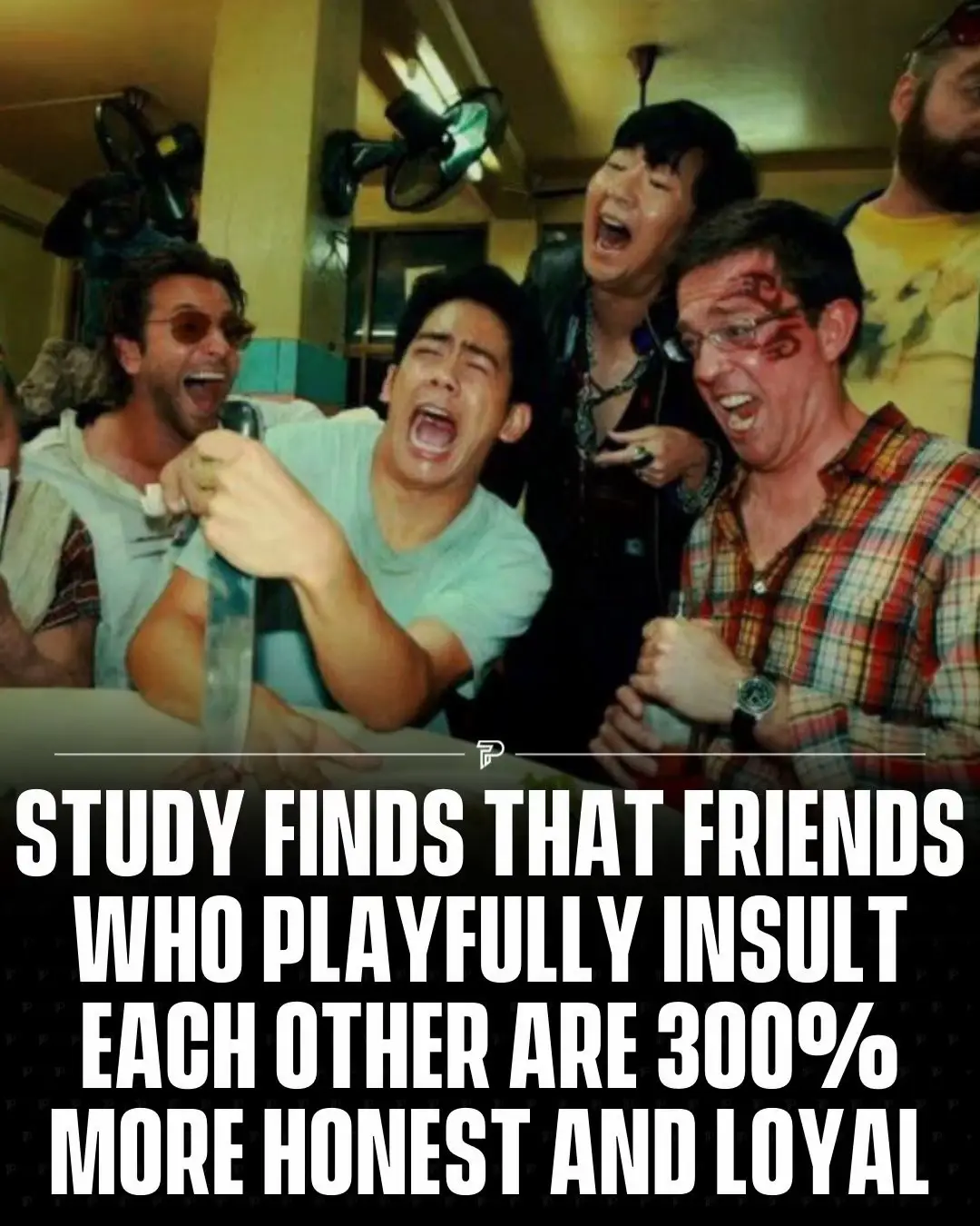 A recent study suggests that friends who playfully insult each other tend to be up to 3x more honest and loyal. This lighthearted teasing reflects a strong bond, built on trust and mutual understanding. It signals comfort in the friendship, where neither takes offense. #RoadTo18Million #Pubity 